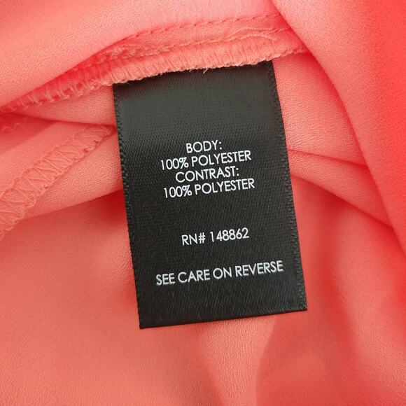 NEW Torrid Georgette Halter Tank Colorblock Coral Lightweight Sleeveless Women 3 - Picture 12 of 12